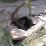 Limpiaron parte de la mugre de Bosques pero rompieron la boca de tormenta