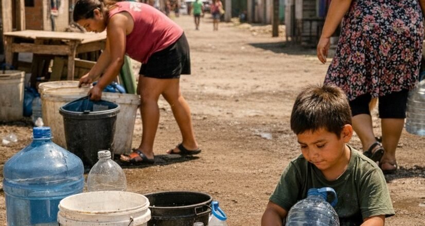 Navidad sin agua en Villa Hudson: cuatro días de corte en Bosques y un problema que se repite