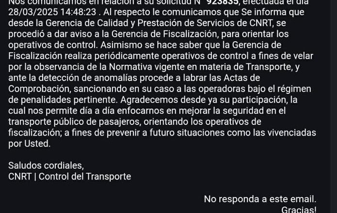 El tren falla, el Estado responde con copy paste