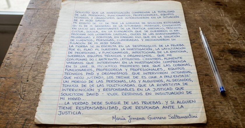 Una madre exige investigar a la cadena de funcionarios estatales y pide pruebas del supuesto fallecimiento de su hijo